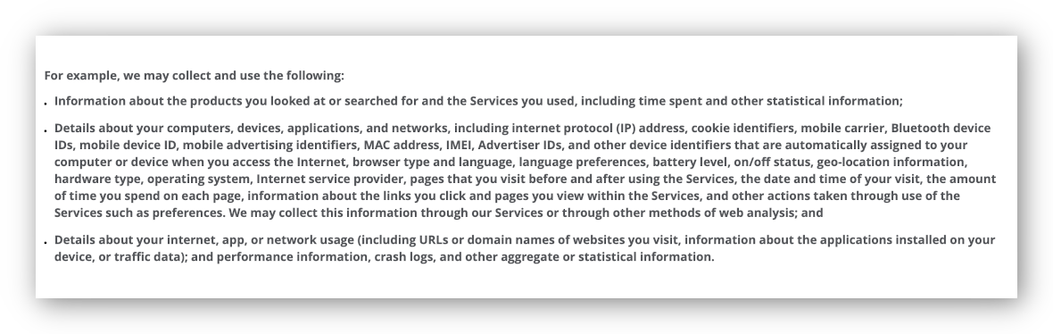 McAfee VPN's full privacy policy McAfee VPN's full privacy policy