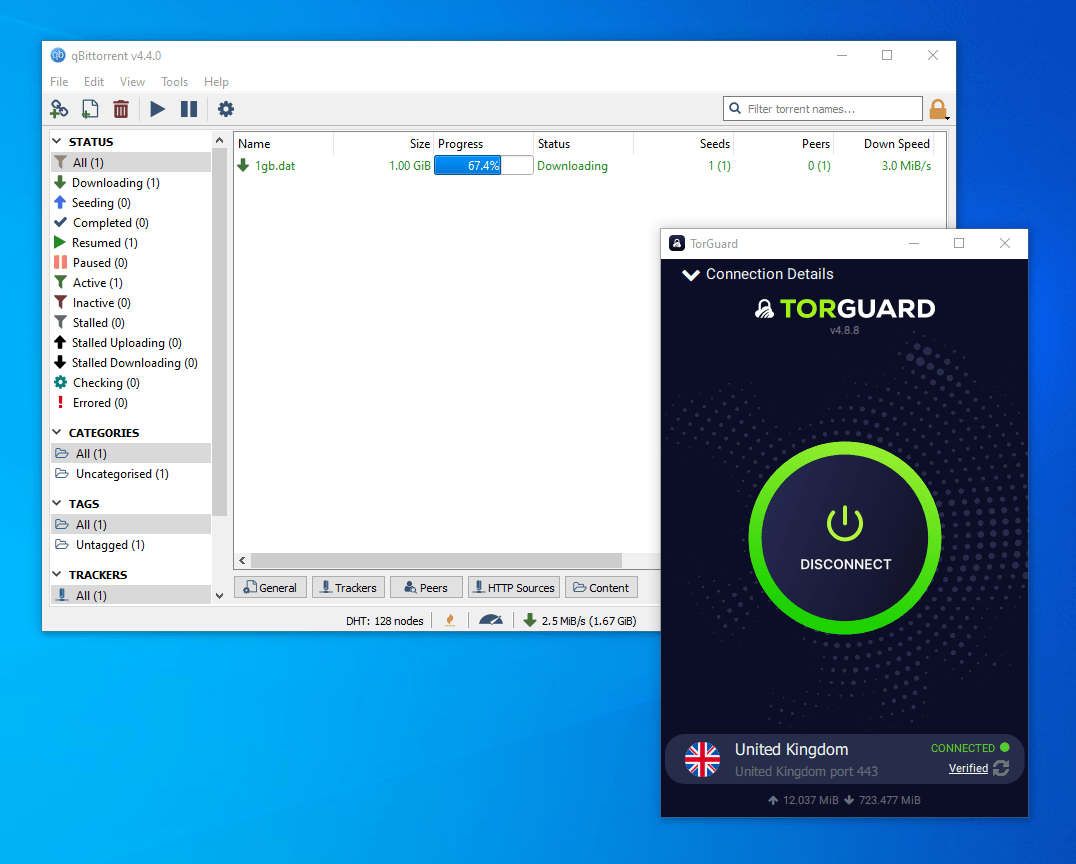 TorGuard averaged download speeds of 7.0 MiB/s TorGuard averaged download speeds of 7.0 MiB/s