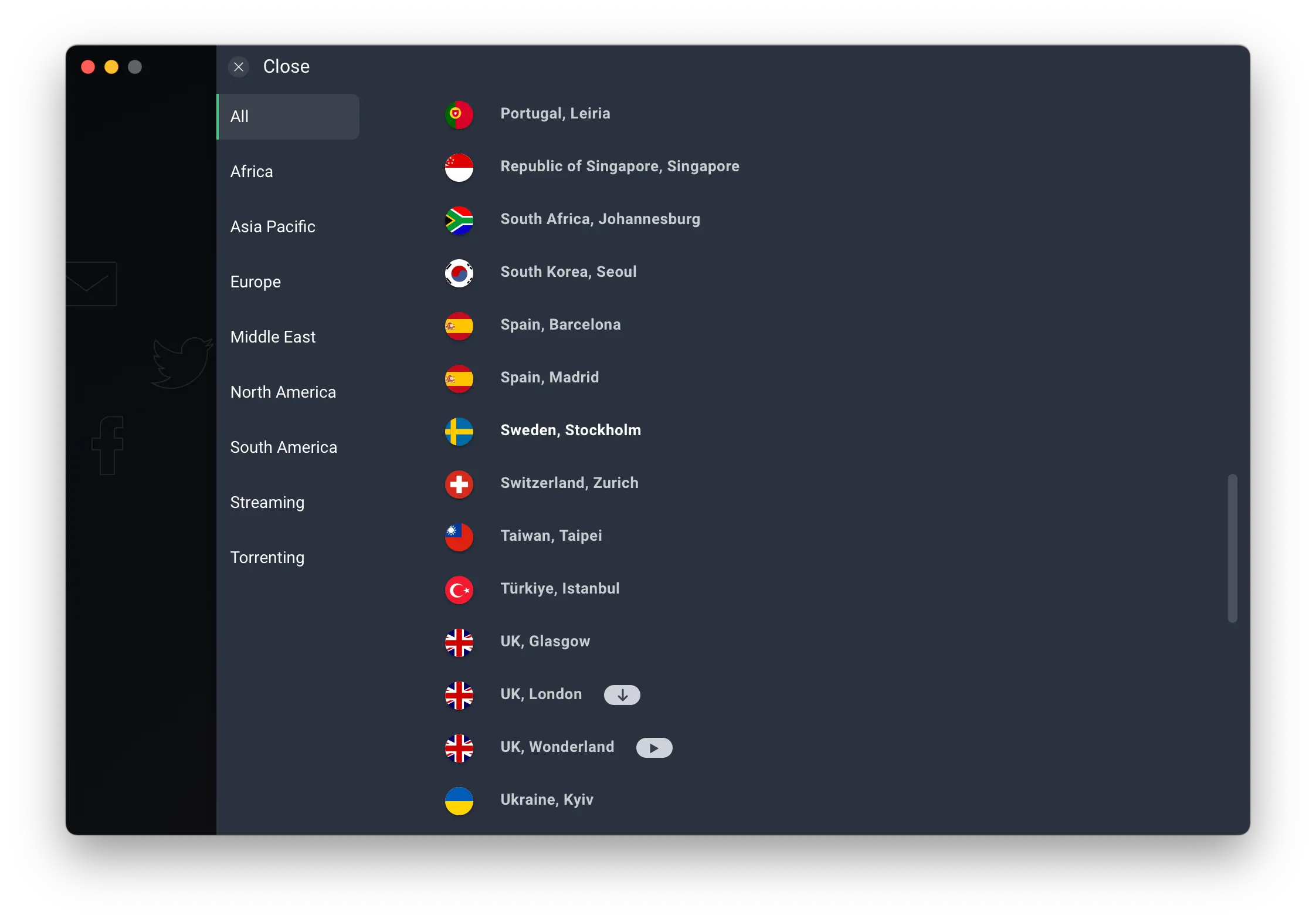 AVG’s server list is Euro-centric and small compared to leading VPNs AVG’s server list is Euro-centric and small compared to leading VPNs