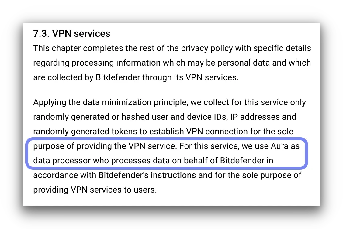 Bitdefender's full privacy policy Bitdefender's full privacy policy