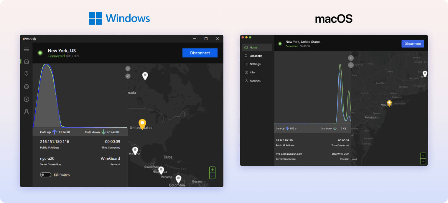 IPVanish for Windows & macOS IPVanish for Windows & macOS