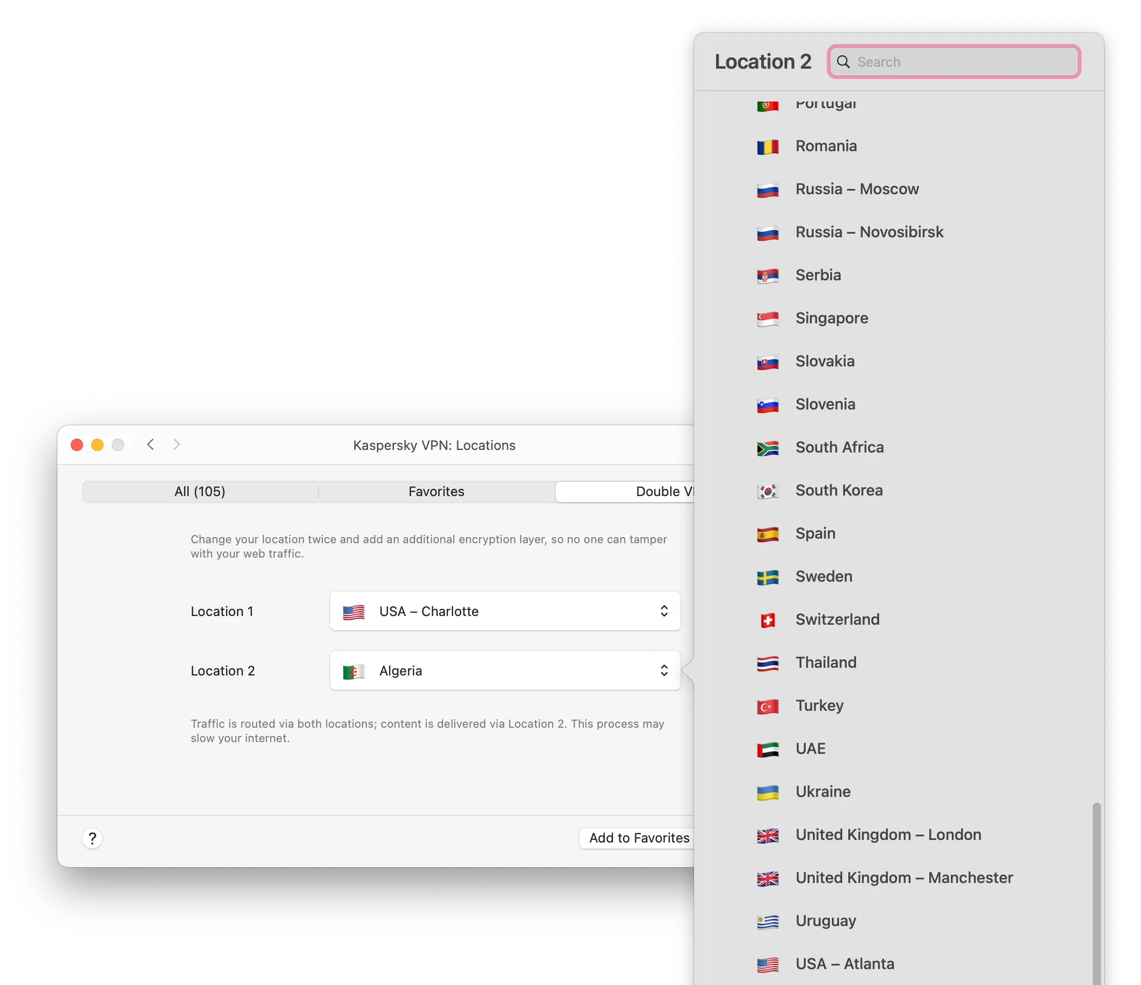 Kaspersky VPN offers fully-customizable double VPN connections Kaspersky VPN offers fully-customizable double VPN connections