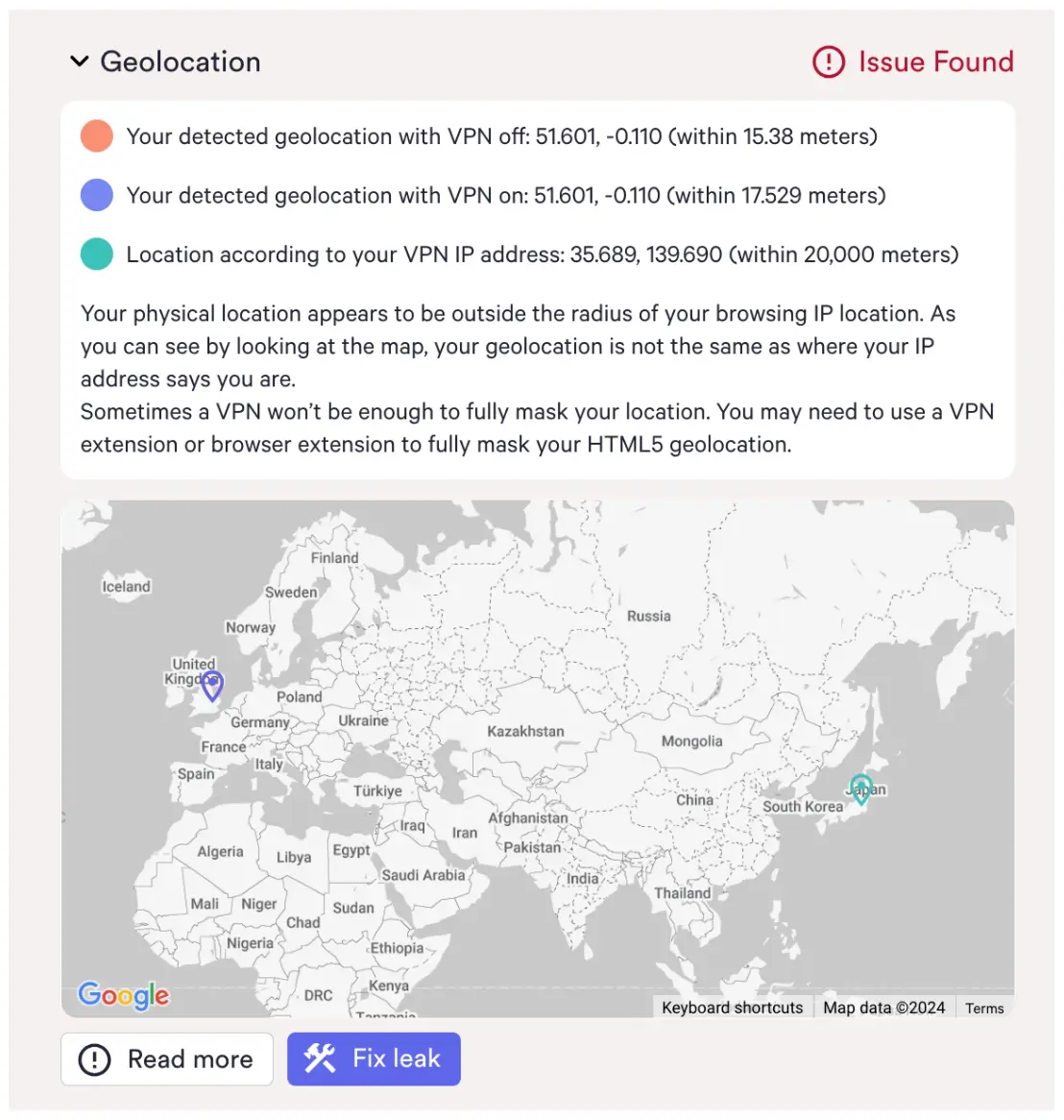 We detected geolocation leaks with Kaspersky VPN We detected geolocation leaks with Kaspersky VPN