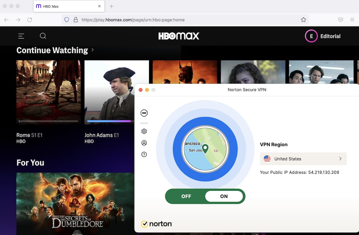 Norton VPN always worked with HBO Max Norton VPN always worked with HBO Max