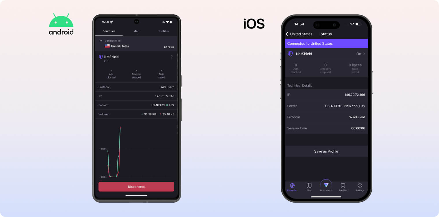 Proton VPN iPhone & Android APP