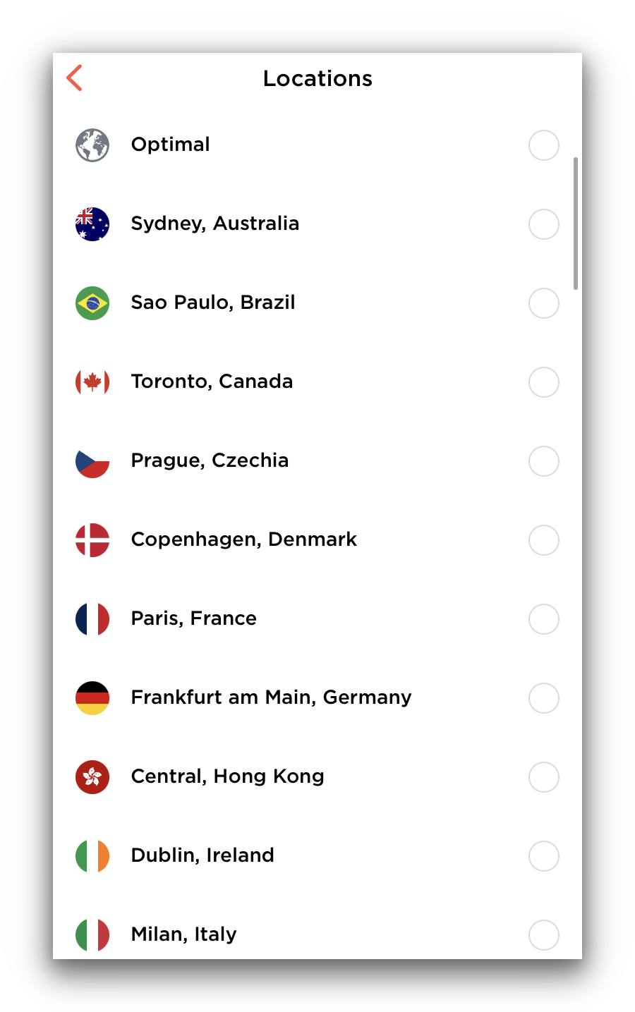 Touch VPN’s server network is impressive for a free service Touch VPN’s server network is impressive for a free service