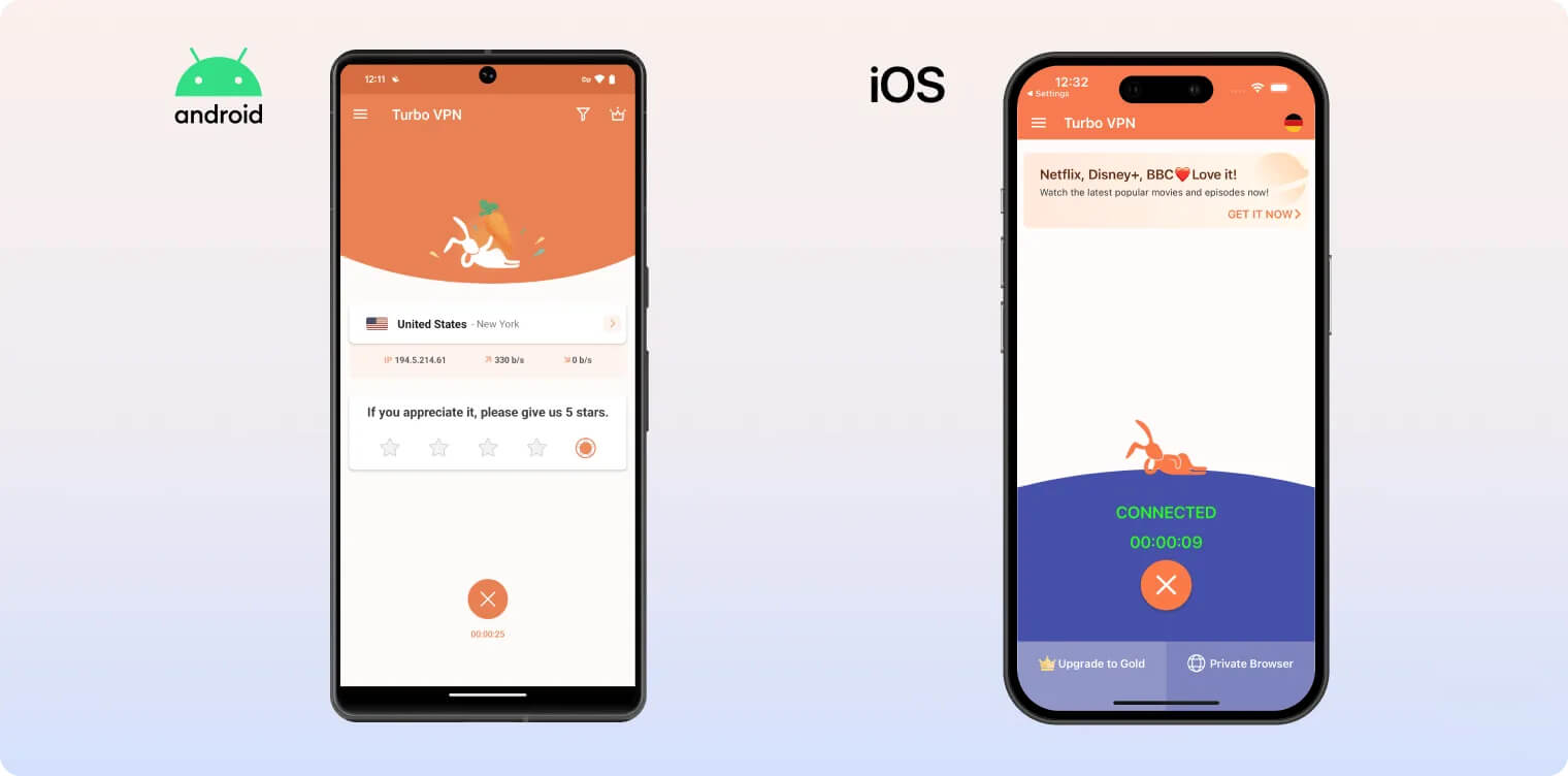 Turbo VPN’s apps Turbo VPN’s apps