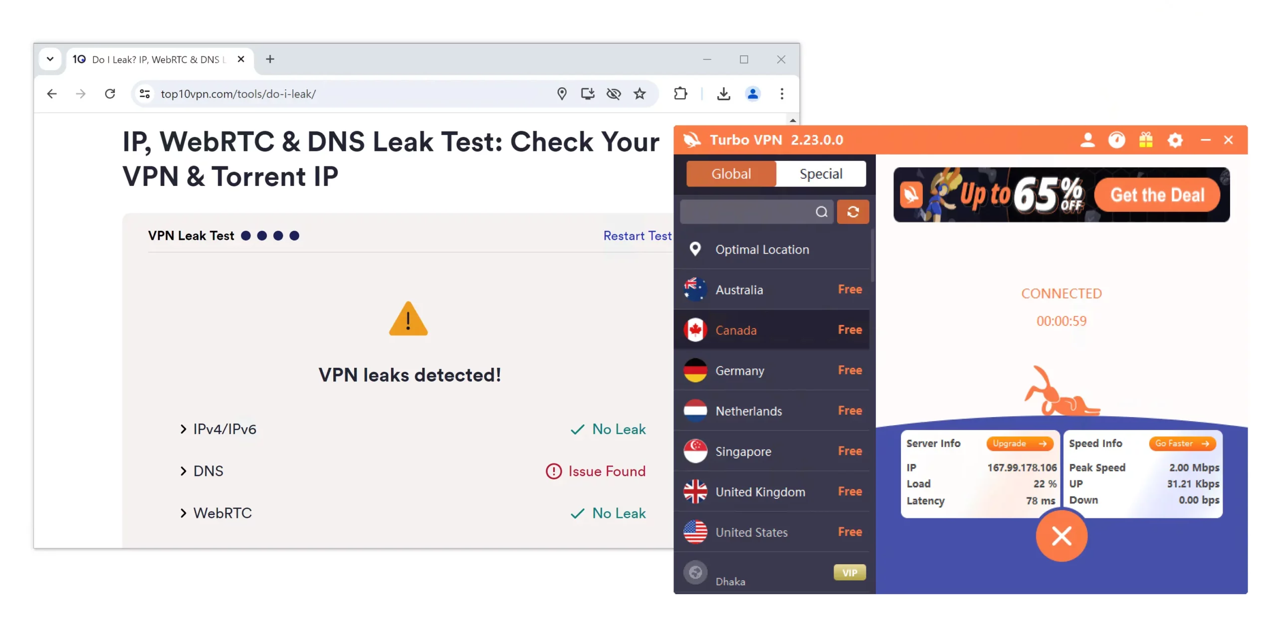 Turbo VPN leaks DNS requests Turbo VPN leaks DNS requests