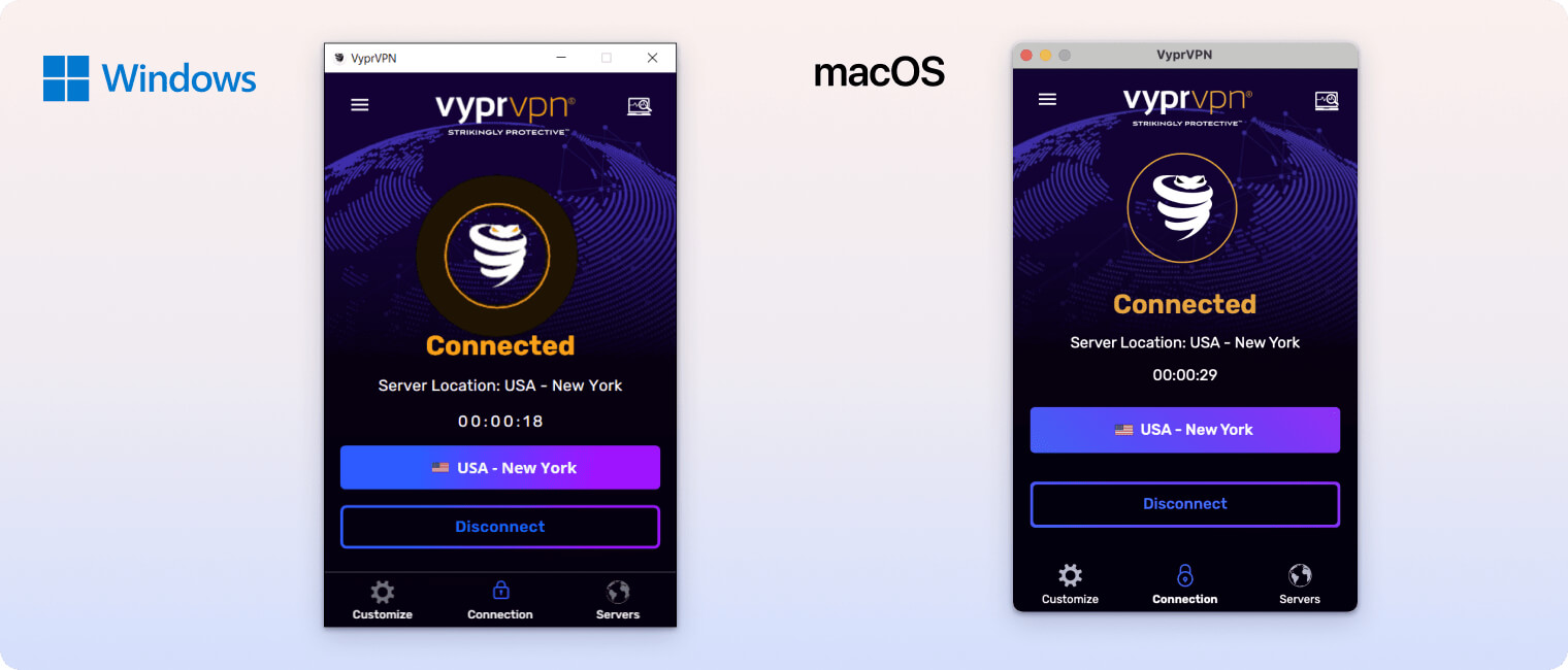 VyprVPN’s desktop apps VyprVPN’s desktop apps