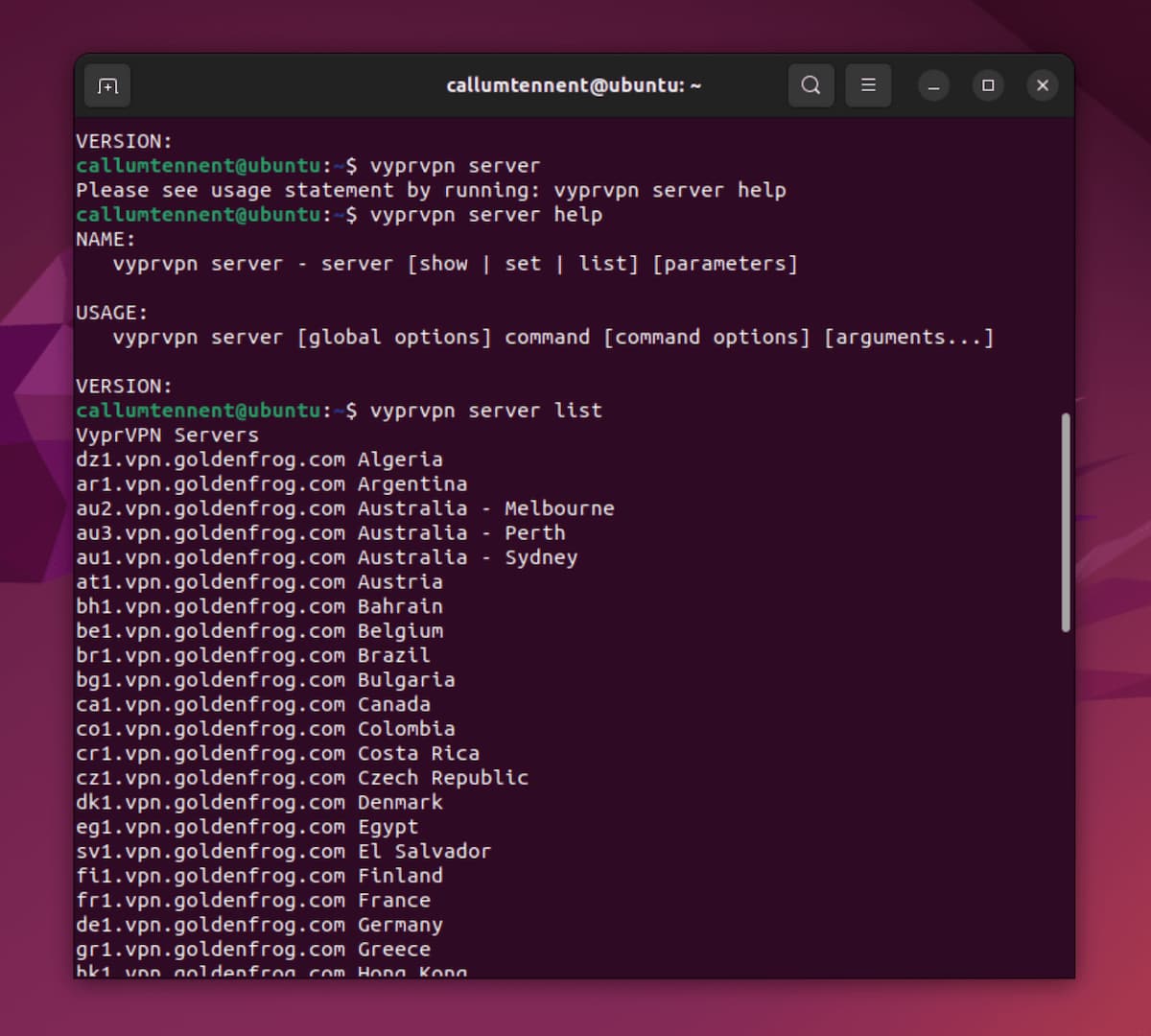VyprVPN’s CLI VyprVPN’s CLI