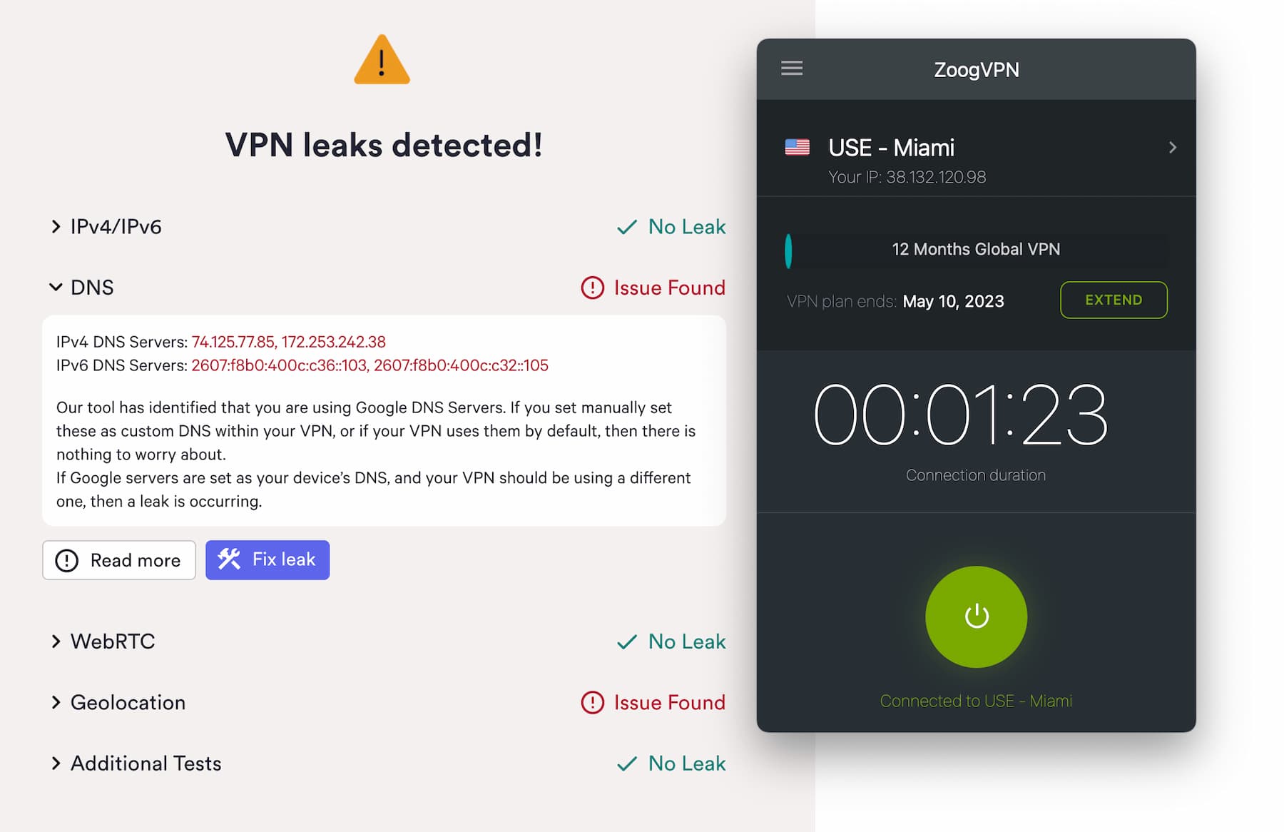 ZoogVPN uses third-party DNS servers ZoogVPN uses third-party DNS servers