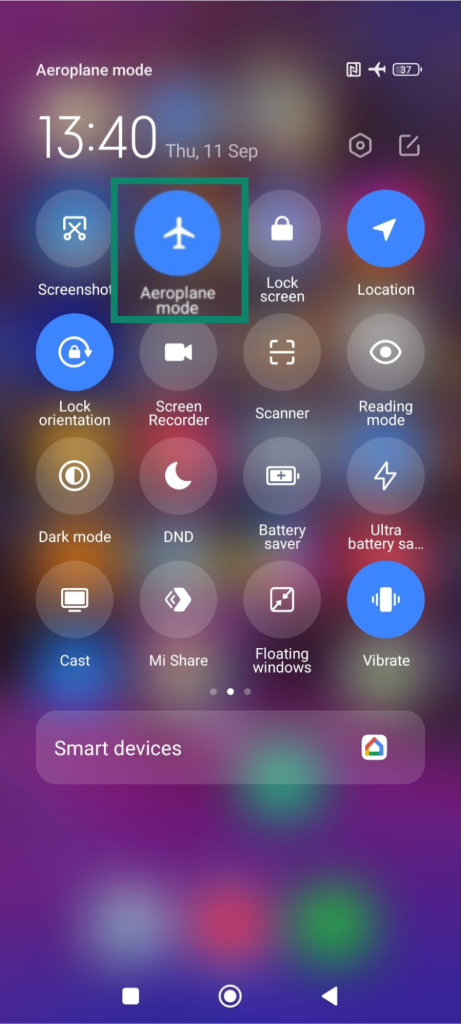 Airplane mode Airplane mode