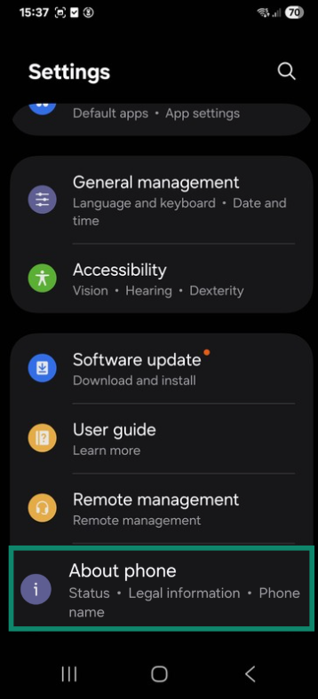 About phone About phone