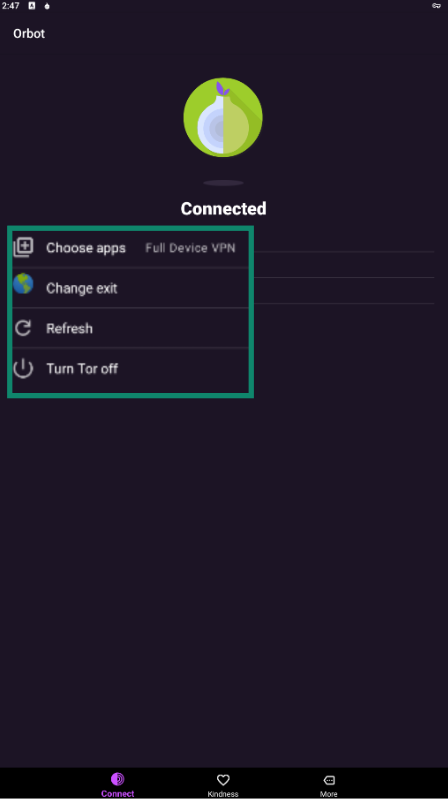 App should route over Tor App should route over Tor